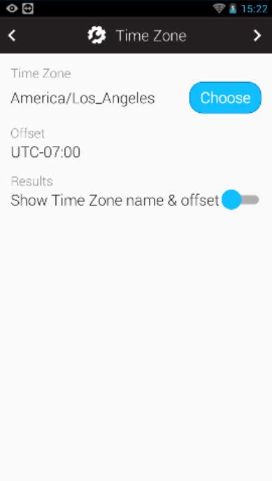 EnSURE Touch Select Your Time Zone