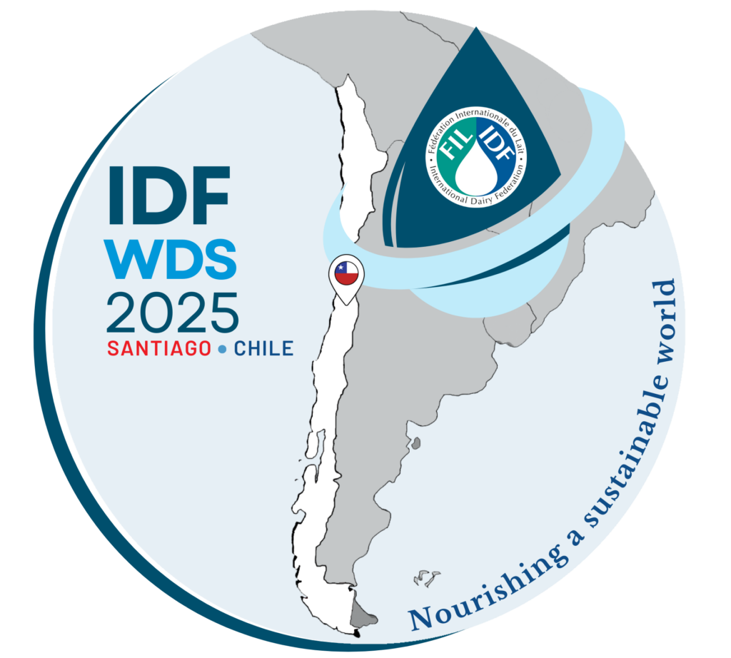 IDF World Dairy Summit 2025 Logo Santiago Chile